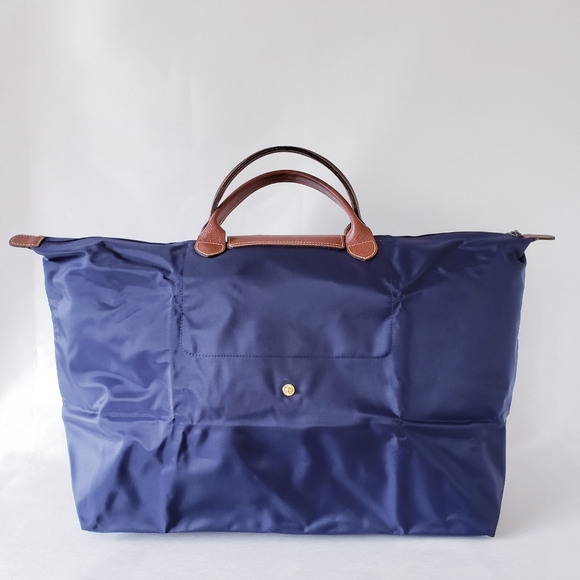 Longchamp Eiffel Tower Le Pliage Travel Bag - Navy - Picture 2 of 13